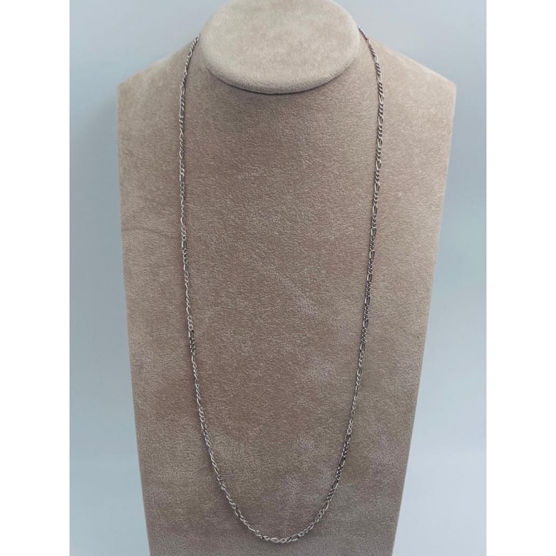 NKlaus - collana di catene d'argento 925-42 cm - catena a cordolo